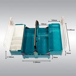 Ящик для інструменту Makita Makpac 396 x 296 x 165 мм P-84137 - мініатюра 4