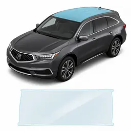 Антигравійна захисна бронеплівка за лекалами для Acura MDX YD3 facelift 2017-2020 - зона даху
