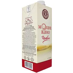 Вино КВЗ мОцне напівсолодке червоне 1 л 15 %