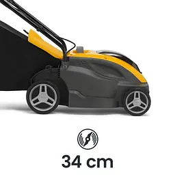 Stiga Газонокосарка аккумуляторна Combi336eKit 48В 2А·рік 34см 35л 25-75мм ЗП 12кг - мініатюра 9
