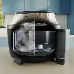 Мультипіч Philips Series 5000 OVI SteamFry 2000 Вт чорний (NA547/07) - мініатюра 3