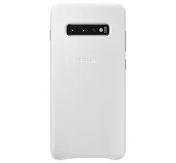 Чехол Leather Cover Samsung S10 Plus (G975) (EF-VG975LWEGRU) White