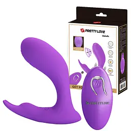Вібростимулятор PRETTY LOVE Idabelle Purple, 12 vibration functions 12 pulse wave settings Wireless PRETTY LOVE BI-300052W 98567 - мініатюра 1