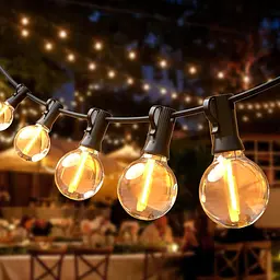 Світлодіодна гірлянда Outdoor Power, 10 м Fairy Lights Outdoor Lights з 25 + 3 лампами G40 IP44 Водонепроникні, Внутрішні