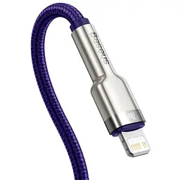 Кабель Baseus Cafule Metal USB-C to Lightning PD 20W 1m Purple (CATLJK-A05) [169508] - мініатюра 3