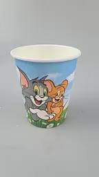 Склянки паперові одноразові, 175 мл, TOM and JERRY, ST, 50 штук, для гарячих і холодних напоїв - мініатюра 2