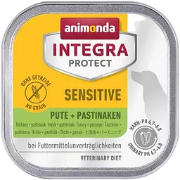 Ветеринарний вологий корм для собак Integra Protect Sensitiv при харчовій непереносимості з індичкою та пастернаком 150 г (86539IPR)