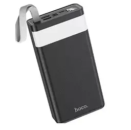 Універсальна мобільна батарея Hoco J73 30000mAh 2USB + LED lamp (Чорний) - мініатюра 3