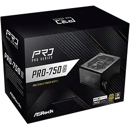 БЖ 750W ASRock PRO PRO-750G 120mm, 80+ Gold, Retail - мініатюра 5
