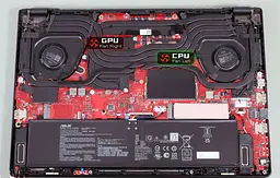Вентилятор Asus (CPU fan 12V) кулер для моделей ноутбука ROG Zephyrus GA503, GU603 (13NR08R0T02211) Asus, 12V, 4pin - мініатюра 4