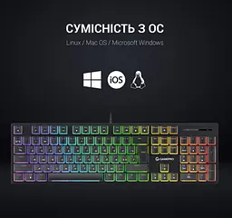 Клавіатура ігрова механічна GamePro GPMK-85 Black USB Blue Switch - мініатюра 7