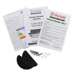 Витяжка телескопічна Perfelli TL 6316 WH 700 LED - мініатюра 11