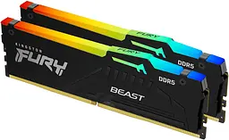 Kingston Пам'ять ПК Kingston DDR5 16GB KIT (8GBx2) 5600 FURY Beast RGB EXPO - мініатюра 2