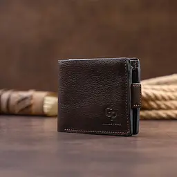 Чоловіче шкіряне портмоне GRANDE PELLE 11х9х2 см acs0026386 - мініатюра 7