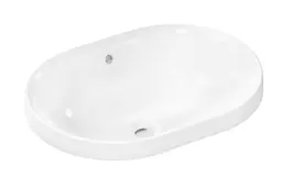 Умивальник Hansgrohe Xuniva U врізний на стільницю 550x400 з переливом SmartClean white 61062450