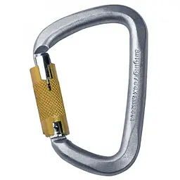 Карабін Singing Rock D Steel Triple Lock screw gate 50kN