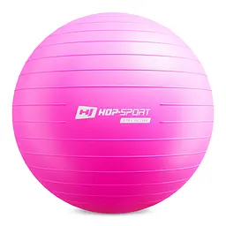 Фітбол Hop-Sport 55см маджента + насос - мініатюра 3