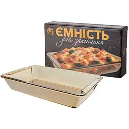 Ємність для запікання SNT 2л прямокутна з ручками (33х20х6см) 50022-02