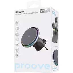 Автотримач із бездротовою зарядкою Proove IceCore Qi2 15W Gray (WHIC15002003) [167445] - мініатюра 6