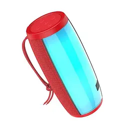 Портативна bluetooth колонка Borofone BR20 TWS з LED підсвічуванням червоний