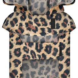Дощовик-накидка з капюшоном для собак WAUDOG Clothes, малюнок "Леопард", А 23-26 см, B 30-36 см, С 15-20 см - мініатюра 4