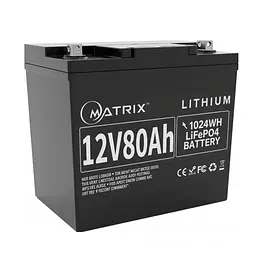 Аккумуляторная батарея для ИБП Matrix 12.8 V / 80 А*ч (MLR 1280)