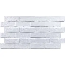 Декоративна ПВХ панель біла цегла Sticker Wall SW-00001427 960х480х4мм