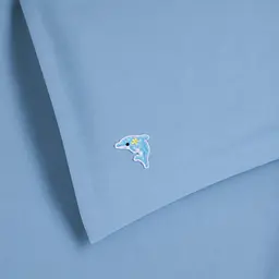 Дитяча постільна білизна MIRSON LITTLE KIDS Poplin Edition Ocean Green wave 110х160см (2200013086420) - мініатюра 8