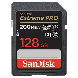 Картка пам'яті SDXC SanDisk Extreme PRO 128 Gb U3 V30 (140Mb/s) SDSDXXD-128G-GN4IN - мініатюра 3
