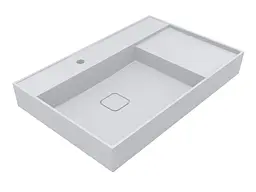 Умивальник Miraggio SOUL 800 (8813306) Miramarble, Глянцевий, Підвісний, Білий
