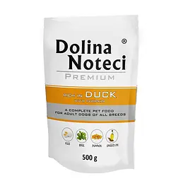 Вологий корм для собак Dolina Noteci Premium з качкою та гарбузом пауч 500 г