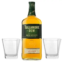 Віскі Tullamore Dew Original Irish Whiskey + 2 склянки в коробці, 40%, 0,7 л - мініатюра 2