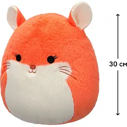 М'яка іграшка Squishmallows Шиншила Еріка 30 см помаранчева (SQCR06756) - мініатюра 7