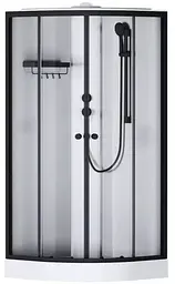 Душовий бокс AM.PM X-Joy 90x90 1/4 кола прозоре скло black matt W94C-401A-090BT