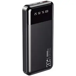 Зовнішній акумулятор XO PR191 10000mAh 20W Black [123248] - мініатюра 2