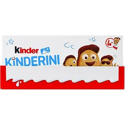 Печиво хрустке з какао-молочним декором Kinderini Kinder 100 г - мініатюра 4