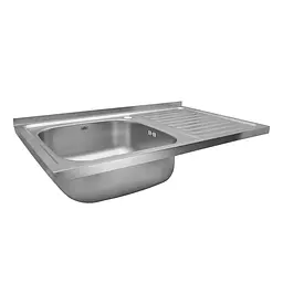 Кухонна мийка Kroner KRP Satin - 5080L (0,8 мм) (CV022820) - мініатюра 3