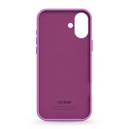 Силиконовый чехол для Apple iPhone 16 Plus, ICON2 Case, фиолетовый, противоударный, панель, защита всего корпуса, матовая поверхность Soft Touch, выступает над дисплеем, совместим с защитными стеклами и пленками, с микрофиброй, ArmorStandart (ARM79632) - мініатюра 2