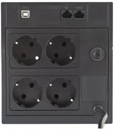 Джерело безперебійного живлення Powercom RPT-1500AP 4 розетки Schuko і дисплей LCD (00210225) - мініатюра 3