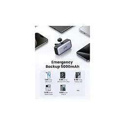 Батарея універсальна Ugreen 5000mAh 22,5W USB-C In/Out, with build-in Type-C connector (PB503) (35338) - мініатюра 6