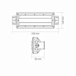 LED світильник висотний лінійний VIDEX HB022 50W 5000K 220V - мініатюра 10