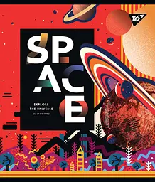 Набір зошитів Yes Space abstract А5 в клітинку 18 аркушів 10 шт. (765195) - мініатюра 2