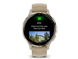 Смарт-годинник Garmin Venu 3S Soft Gold S. Steel Bezel w. French Gray Case and Leather Band (010-02785-55) - мініатюра 4