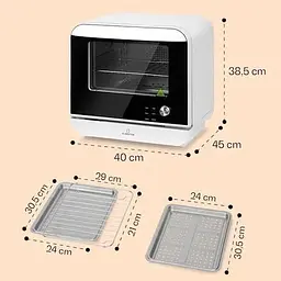 Парова піч фритюрниця духовка Klarstein Vita Pro 2450 Вт (10041334) - мініатюра 3