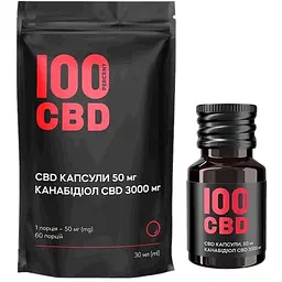 Канабідіол 100%CBD 3000 мг CBD 60 капсул по 50 мг CBD - мініатюра 2