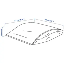 Органайзер для взуття IKEA 48×22 см біло-помаранчевий - мініатюра 3