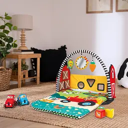 Розвиваючий килимок Baby Einstein 4 в 1 Busy Barnyard (17327) - мініатюра 2