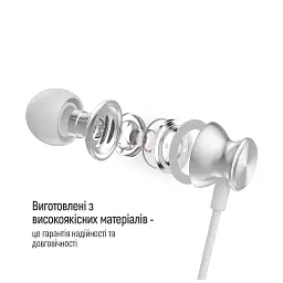 Навушники ColorWay 3.5 mm Wired Earphone UrbanBeat White (CW-WD03WT) - мініатюра 10