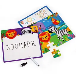 Розвиваючий набір 4 в 1 Vladi Toys Зоопарк, укр. мова - мініатюра 3