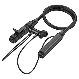 Навушники Bluetooth Hoco ES74 Refinado neck-mounted BT earphones Black - мініатюра 3